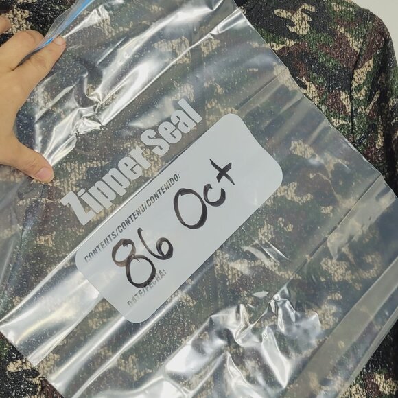 OVS Women's Green Black Camo Ribbed Cuffs Lightweight Full-Zip Bomber Jacket SzL - Picture 11 of 11